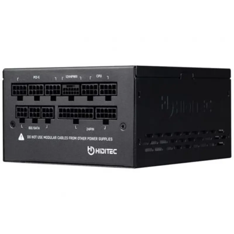 Fuente de Alimentación Hiditec GDX1050 V2/ 1050W/ Ventilador 14cm/ ATX 3.0/ PCIe 5.0/ 80 Plus Gold Fuente de Alimentación Hiditec GDX1050 V2/ 1050W/ Ventilador 14cm/ ATX 3.0/ PCIe 5.0/ 80 Plus Gold