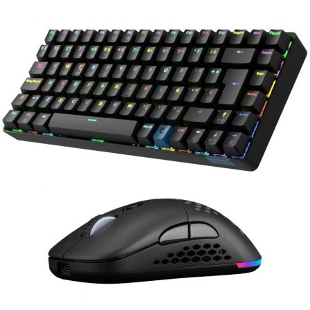 Pack Gaming Hiditec/ Teclado Mecánico Inalámbrico GM1K + Ratón Inalámbrico GX30 PRO Wireless Pack Gaming Hiditec/ Teclado Mecánico Inalámbrico GM1K + Ratón Inalámbrico GX30 PRO Wireless