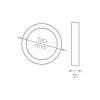 Downlight Iglux SUP-102307-NB V2/ Circular/ Ø120 x 35mm/ Potencia 7W/ 540 Lúmenes/ 4000ºK/ Blanco Downlight Iglux SUP-102307-NB V2/ Circular/ Ø120 x 35mm/ Potencia 7W/ 540 Lúmenes/ 4000ºK/ Blanco