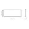 Panel LED Iglux 626203/ Rectangular/ Ø600x300mm/ Potencia 28W/ 3410 Lúmenes/ 6000ºK/ Blanco Panel LED Iglux 626203/ Rectangular/ Ø600x300mm/ Potencia 28W/ 3410 Lúmenes/ 6000ºK/ Blanco