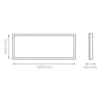 Panel LED Iglux 626203/ Rectangular/ Ø600x300mm/ Potencia 28W/ 3410 Lúmenes/ 6000ºK/ Blanco Panel LED Iglux 626203/ Rectangular/ Ø600x300mm/ Potencia 28W/ 3410 Lúmenes/ 6000ºK/ Blanco