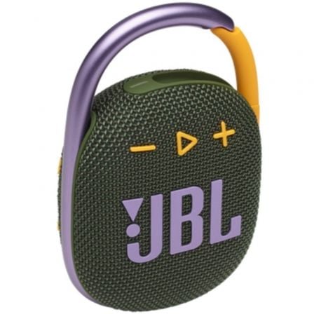 Altavoz con Bluetooth JBL Clip 4/ 5W/ 1.0/ Verde Altavoz con Bluetooth JBL Clip 4/ 5W/ 1.0/ Verde