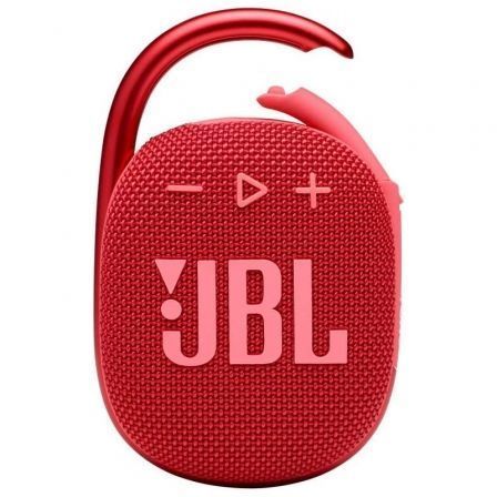 Altavoz con Bluetooth JBL Clip 4/ 5W/ 1.0/ Rojo Altavoz con Bluetooth JBL Clip 4/ 5W/ 1.0/ Rojo