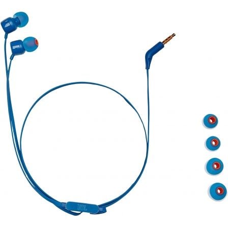 Auriculares Intrauditivos JBL Tune 110/ con Micrófono/ Jack 3.5/ Azules Auriculares Intrauditivos JBL Tune 110/ con Micrófono/ Jack 3.5/ Azules