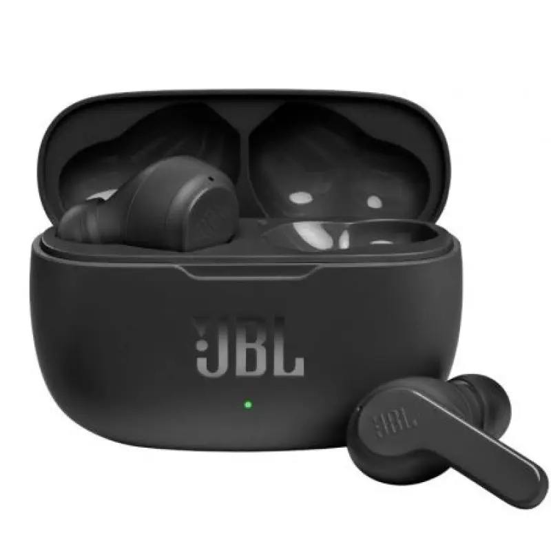 Auriculares Bluetooth JBL Wave 200TWS con estuche de carga/ Autonomía 5h/ Negros Auriculares Bluetooth JBL Wave 200TWS con estuche de carga/ Autonomía 5h/ Negros