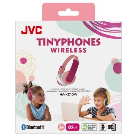 Auriculares Infantiles Inalámbricos JVC Tinyphone HA-KD10W/ Bluetooth/ Rosas Auriculares Infantiles Inalámbricos JVC Tinyphone HA-KD10W/ Bluetooth/ Rosas