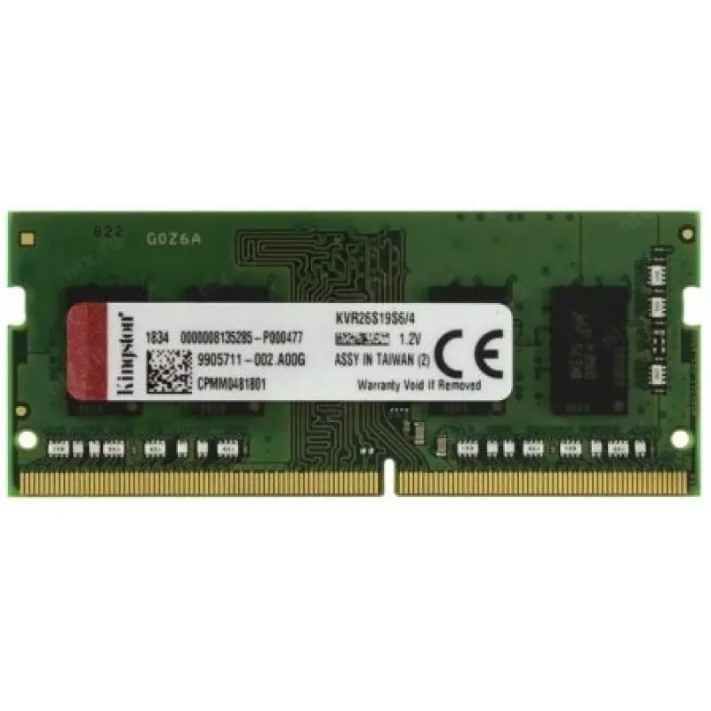 Memoria RAM Kingston ValueRAM 4GB/ DDR4/ 2666MHz/ 1.2V/ CL19/ SODIMM Memoria RAM Kingston ValueRAM 4GB/ DDR4/ 2666MHz/ 1.2V/ CL19/ SODIMM
