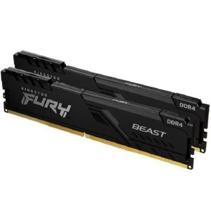 Memoria RAM Kingston FURY Beast 2 x 8GB/ DDR4/ 2666MHz/ 1.2V/ CL16/ DIMM Memoria RAM Kingston FURY Beast 2 x 8GB/ DDR4/ 2666MHz/ 1.2V/ CL16/ DIMM