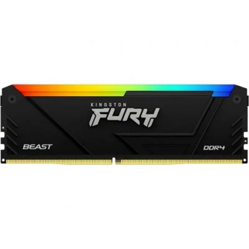 Memoria RAM Kingston FURY Beast RGB 16GB/ DDR4/ 3200MHz/ 1.35V/ CL16/ DIMM Memoria RAM Kingston FURY Beast RGB 16GB/ DDR4/ 3200MHz/ 1.35V/ CL16/ DIMM