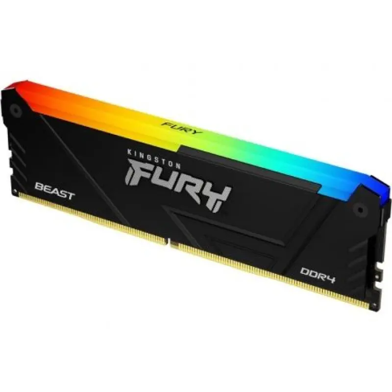Memoria RAM Kingston FURY Beast RGB 16GB/ DDR4/ 3200MHz/ 1.35V/ CL16/ DIMM Memoria RAM Kingston FURY Beast RGB 16GB/ DDR4/ 3200MHz/ 1.35V/ CL16/ DIMM