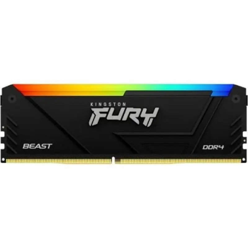 Memoria RAM Kingston FURY Beast RGB 16GB/ DDR4/ 3200MHz/ 1.35V/ CL16/ DIMM Memoria RAM Kingston FURY Beast RGB 16GB/ DDR4/ 3200MHz/ 1.35V/ CL16/ DIMM