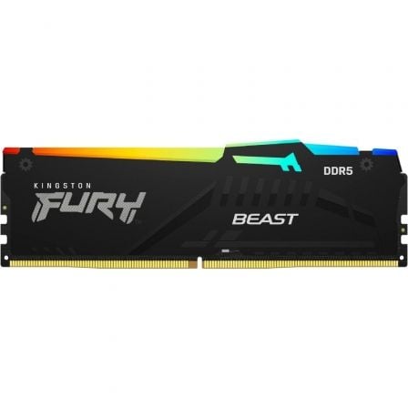 Memoria RAM Kingston FURY Beast RGB 8GB/ DDR5/ 6000MHz/ 1.35V/ CL40/ DIMM Memoria RAM Kingston FURY Beast RGB 8GB/ DDR5/ 6000MHz/ 1.35V/ CL40/ DIMM