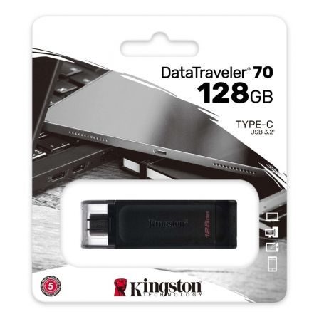 Pendrive 128GB Kingston DataTraveler 70 USB Tipo-C Pendrive 128GB Kingston DataTraveler 70 USB Tipo-C