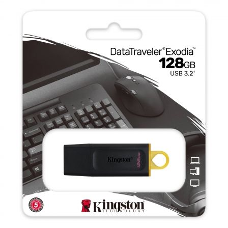 Pendrive 128GB Kingston DataTraveler Exodia USB 3.2 Pendrive 128GB Kingston DataTraveler Exodia USB 3.2