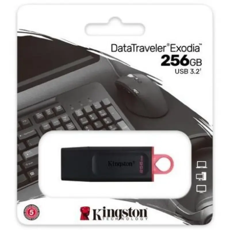 Pendrive 256GB Kingston DataTraveler Exodia USB 3.2 Pendrive 256GB Kingston DataTraveler Exodia USB 3.2