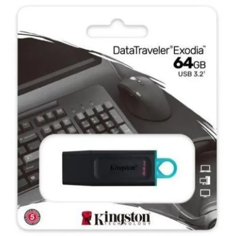 Pendrive 64GB Kingston DataTraveler Exodia USB 3.2 Pendrive 64GB Kingston DataTraveler Exodia USB 3.2