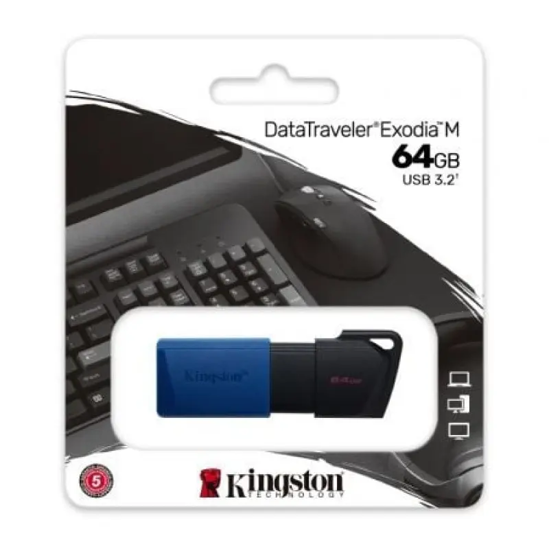 Pendrive 64GB Kingston DataTraveler Exodia M USB 3.2 Pendrive 64GB Kingston DataTraveler Exodia M USB 3.2