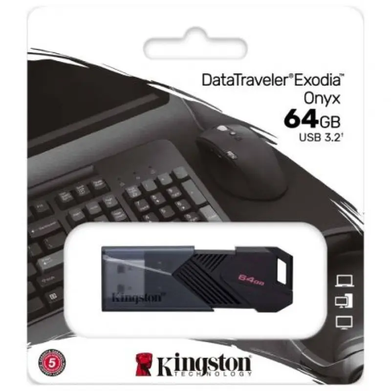 Pendrive 64GB Kingston DataTraveler Exodia Onyx USB 3.2 Pendrive 64GB Kingston DataTraveler Exodia Onyx USB 3.2