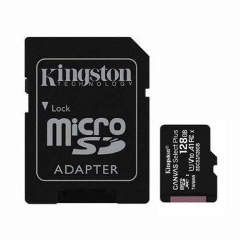 Tarjeta de Memoria Kingston CANVAS Select Plus 128GB microSD XC con Adaptador/ Clase 10/ 100MBs Tarjeta de Memoria Kingston CANVAS Select Plus 128GB microSD XC con Adaptador/ Clase 10/ 100MBs