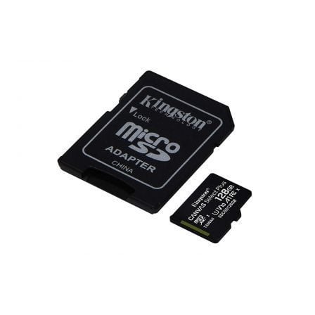 Tarjeta de Memoria Kingston CANVAS Select Plus 128GB microSD XC con Adaptador/ Clase 10/ 100MBs Tarjeta de Memoria Kingston CANVAS Select Plus 128GB microSD XC con Adaptador/ Clase 10/ 100MBs