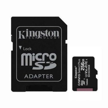 Tarjeta de Memoria Kingston CANVAS Select Plus 256GB microSD XC con Adaptador/ Clase 10/ 100MBs Tarjeta de Memoria Kingston CANVAS Select Plus 256GB microSD XC con Adaptador/ Clase 10/ 100MBs