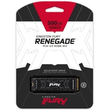 Disco SSD Kingston FURY Renegade 500GB/ M.2 2280 PCIe 4.0/ Con Difusor Térmico Disco SSD Kingston FURY Renegade 500GB/ M.2 2280 PCIe 4.0/ Con Difusor Térmico