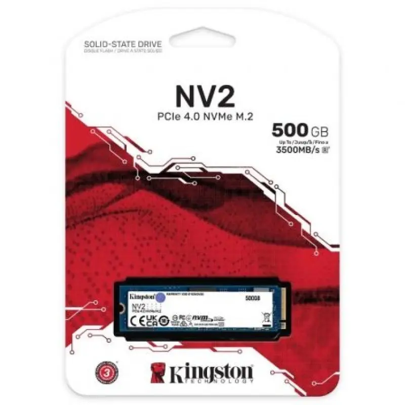 Disco SSD Kingston NV2 500GB/ M.2 2280 PCIe NVMe Disco SSD Kingston NV2 500GB/ M.2 2280 PCIe NVMe