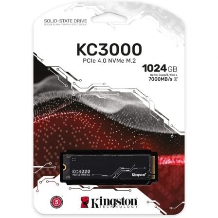 Disco SSD Kingston KC3000 1TB/ M.2 2280 PCIe 4.0/ con Disipador de Calor/ Full Capacity Disco SSD Kingston KC3000 1TB/ M.2 2280 PCIe 4.0/ con Disipador de Calor/ Full Capacity