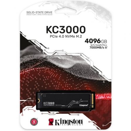 Disco SSD Kingston KC3000 4TB/ M.2 2280 PCIe 4.0/ con Difusor de Calor/ Full Capacity Disco SSD Kingston KC3000 4TB/ M.2 2280 PCIe 4.0/ con Difusor de Calor/ Full Capacity