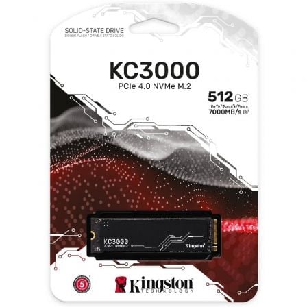 Disco SSD Kingston KC3000 512GB/ M.2 2280 PCIe 4.0/ con Disipador de Calor/ Full Capacity Disco SSD Kingston KC3000 512GB/ M.2 2280 PCIe 4.0/ con Disipador de Calor/ Full Capacity