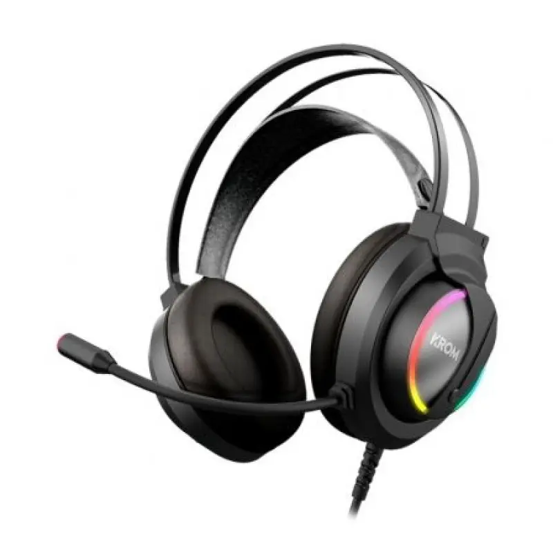Auriculares Gaming con Micrófono Krom Kappa/ Jack 3.5/ USB 2.0/ Negros Auriculares Gaming con Micrófono Krom Kappa/ Jack 3.5/ USB 2.0/ Negros