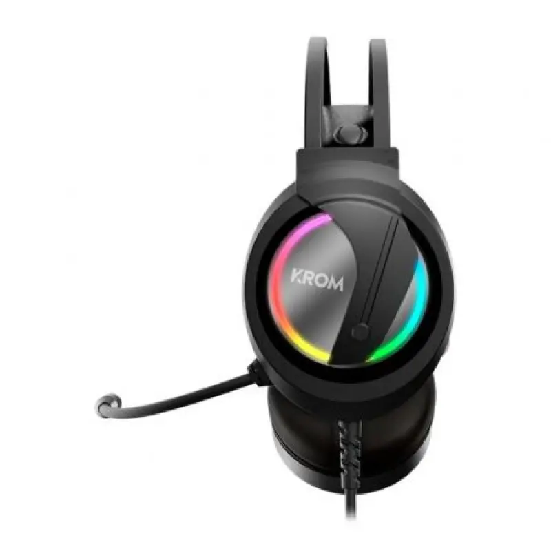 Auriculares Gaming con Micrófono Krom Kappa/ Jack 3.5/ USB 2.0/ Negros Auriculares Gaming con Micrófono Krom Kappa/ Jack 3.5/ USB 2.0/ Negros