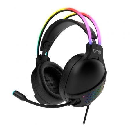 Auriculares Gaming con Micrófono Krom Klaim/ Jack 3.5/ USB 2.0/ Negros Auriculares Gaming con Micrófono Krom Klaim/ Jack 3.5/ USB 2.0/ Negros
