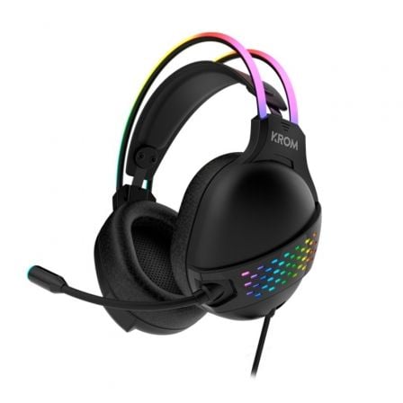 Auriculares Gaming con Micrófono Krom Klaim/ Jack 3.5/ USB 2.0/ Negros Auriculares Gaming con Micrófono Krom Klaim/ Jack 3.5/ USB 2.0/ Negros