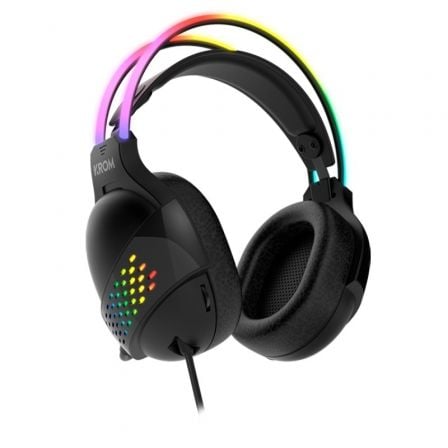 Auriculares Gaming con Micrófono Krom Klaim/ Jack 3.5/ USB 2.0/ Negros Auriculares Gaming con Micrófono Krom Klaim/ Jack 3.5/ USB 2.0/ Negros