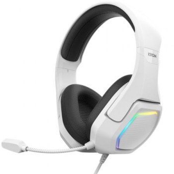 Auriculares Gaming con Micrófono Krom Kopa 7.1/ USB 2.0/ Blancos Auriculares Gaming con Micrófono Krom Kopa 7.1/ USB 2.0/ Blancos