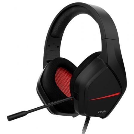 Auriculares Gaming con Micrófono Krom Kopa Move/ Jack 3.5/ Negros Auriculares Gaming con Micrófono Krom Kopa Move/ Jack 3.5/ Negros