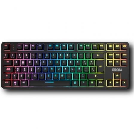 Teclado Gaming Mecánico Krom Kernel Pro/ Negro y Blanco Teclado Gaming Mecánico Krom Kernel Pro/ Negro y Blanco
