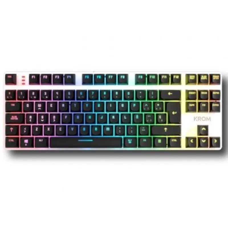 Teclado Gaming Mecánico Krom Kernel Pro/ Negro y Blanco Teclado Gaming Mecánico Krom Kernel Pro/ Negro y Blanco