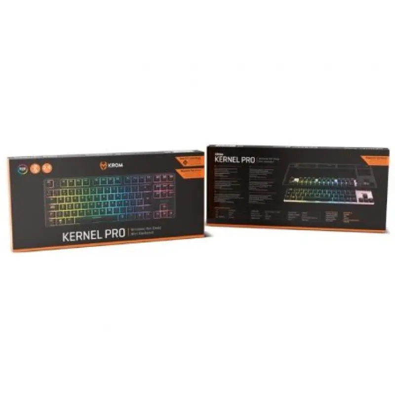Teclado Gaming Mecánico Krom Kernel Pro/ Negro y Blanco Teclado Gaming Mecánico Krom Kernel Pro/ Negro y Blanco