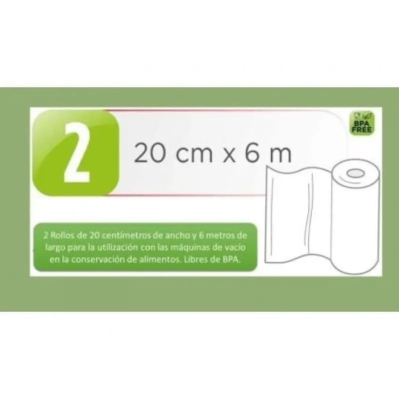 Bolsa para envasar al vacío Laica VT3508/ 20 x 600cm Bolsa para envasar al vacío Laica VT3508/ 20 x 600cm