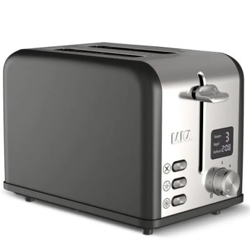 Tostador Laica HI1000L/ 880W/ Negro y Plata Tostador Laica HI1000L/ 880W/ Negro y Plata