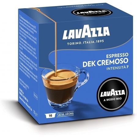Cápsula Lavazza Cremosamente Dek para cafeteras A Modo Mio/ Caja 16 Cápsula Lavazza Cremosamente Dek para cafeteras A Modo Mio/ Caja 16