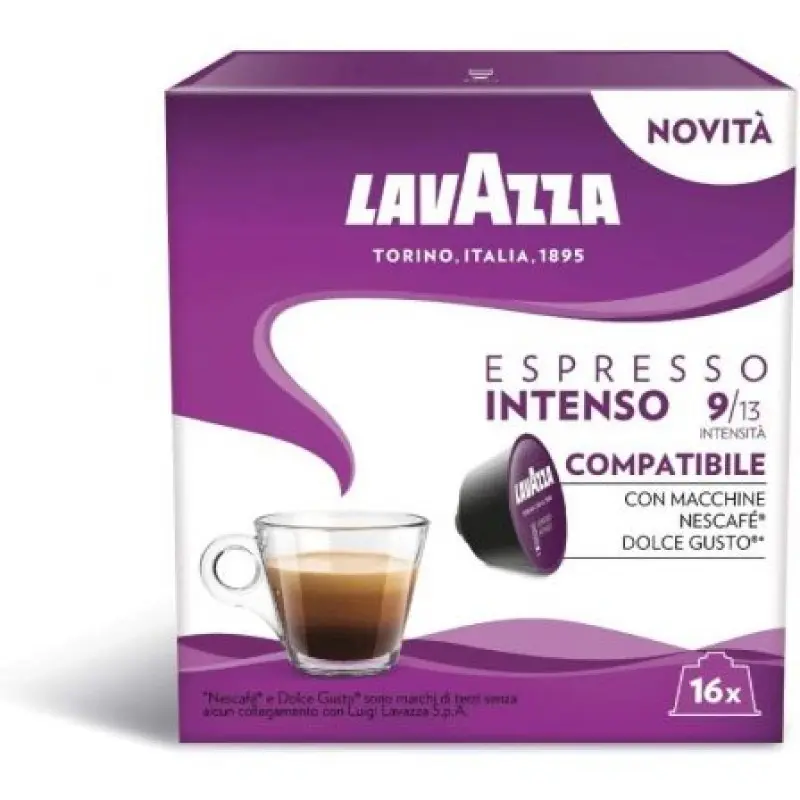 Cápsula Lavazza Espresso Intenso para cafeteras Dolce Gusto/ Caja de 16 Cápsula Lavazza Espresso Intenso para cafeteras Dolce Gusto/ Caja de 16