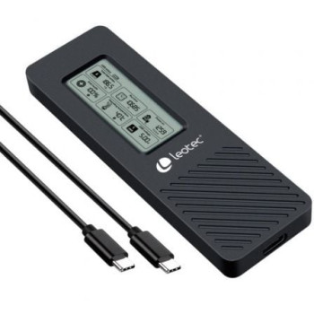Caja Externa para Disco SSD M.2 NVMe Leotec LEM2EXT01/ USB 3.2/ con Pantalla LCD Caja Externa para Disco SSD M.2 NVMe Leotec LEM2EXT01/ USB 3.2/ con Pantalla LCD