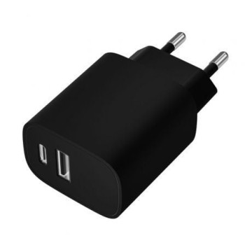 Cargador de Pared Leotec LECSPH20W2K/ 1xUSB Tipo-C/ 1xUSB/ 20W Cargador de Pared Leotec LECSPH20W2K/ 1xUSB Tipo-C/ 1xUSB/ 20W