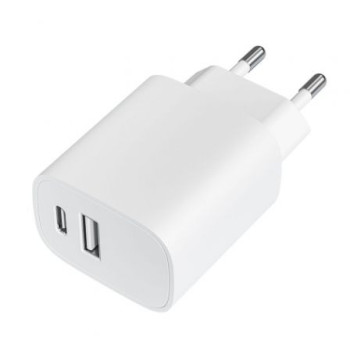 Cargador de Pared Leotec LECSPH20W2W/ 1xUSB Tipo-C/ 1xUSB/ 20W Cargador de Pared Leotec LECSPH20W2W/ 1xUSB Tipo-C/ 1xUSB/ 20W