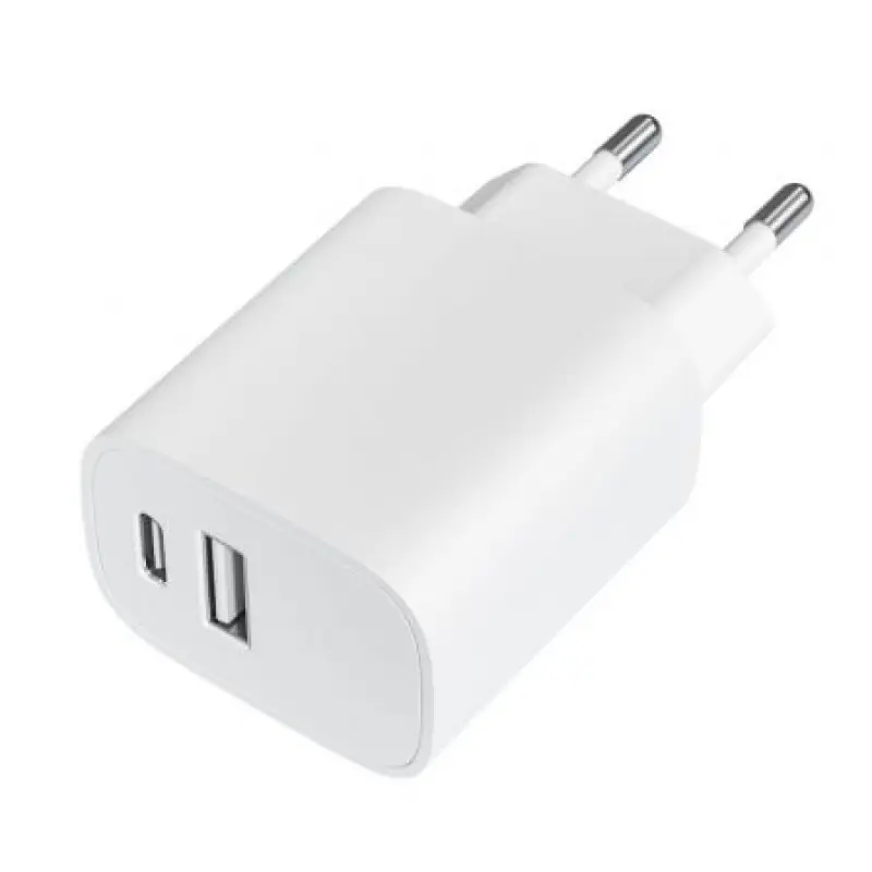 Cargador de Pared Leotec LECSPH20W2W/ 1xUSB Tipo-C/ 1xUSB/ 20W Cargador de Pared Leotec LECSPH20W2W/ 1xUSB Tipo-C/ 1xUSB/ 20W
