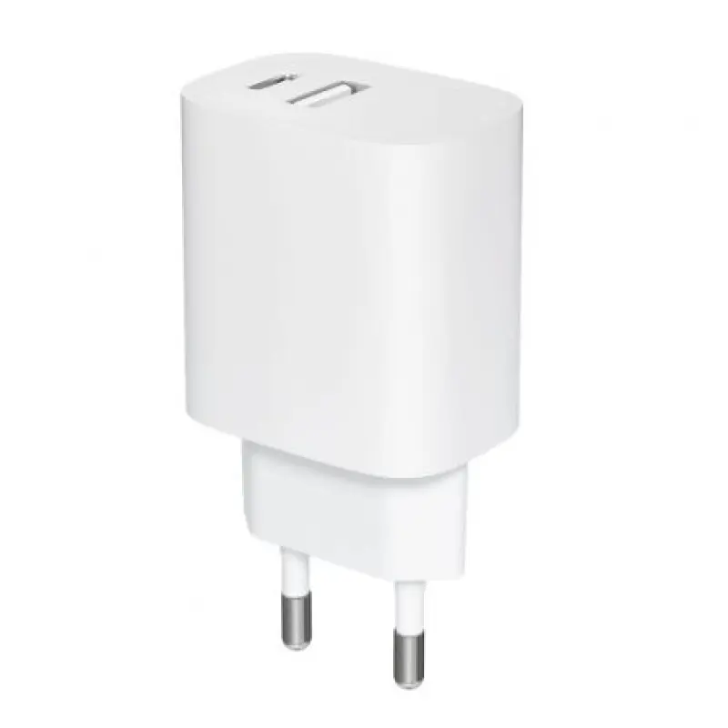 Cargador de Pared Leotec LECSPH20W2W/ 1xUSB Tipo-C/ 1xUSB/ 20W Cargador de Pared Leotec LECSPH20W2W/ 1xUSB Tipo-C/ 1xUSB/ 20W