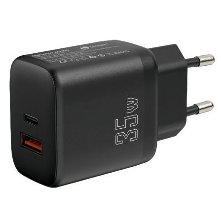 Cargador de Pared Leotec LECSPH35W2/ 1xUSB Tipo-C/ 1xUSB/ 35W Cargador de Pared Leotec LECSPH35W2/ 1xUSB Tipo-C/ 1xUSB/ 35W